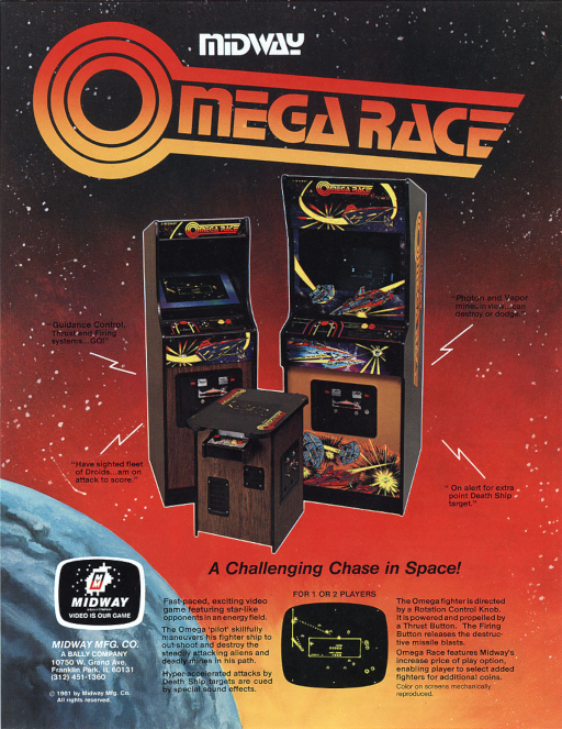 Omega Race Game Cover